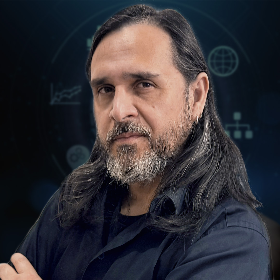 A high-resolution, 100% zoom portrait of BeeZee, the founder of BeeZee Vision, LLC. This direct, 